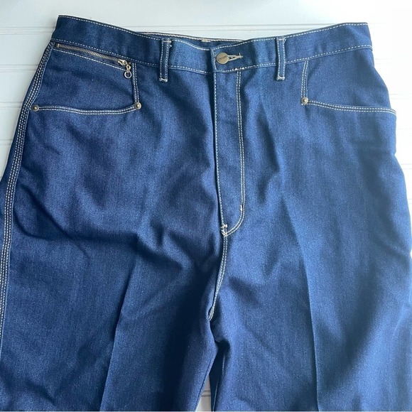 Vintage Gitano Denim Jeans Blue Size 20L Size 12 High waist 80s retro stretch - Picture 3 of 11